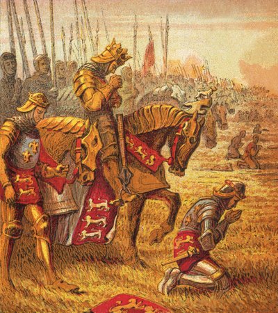 Die Schlacht von Agincourt von English School